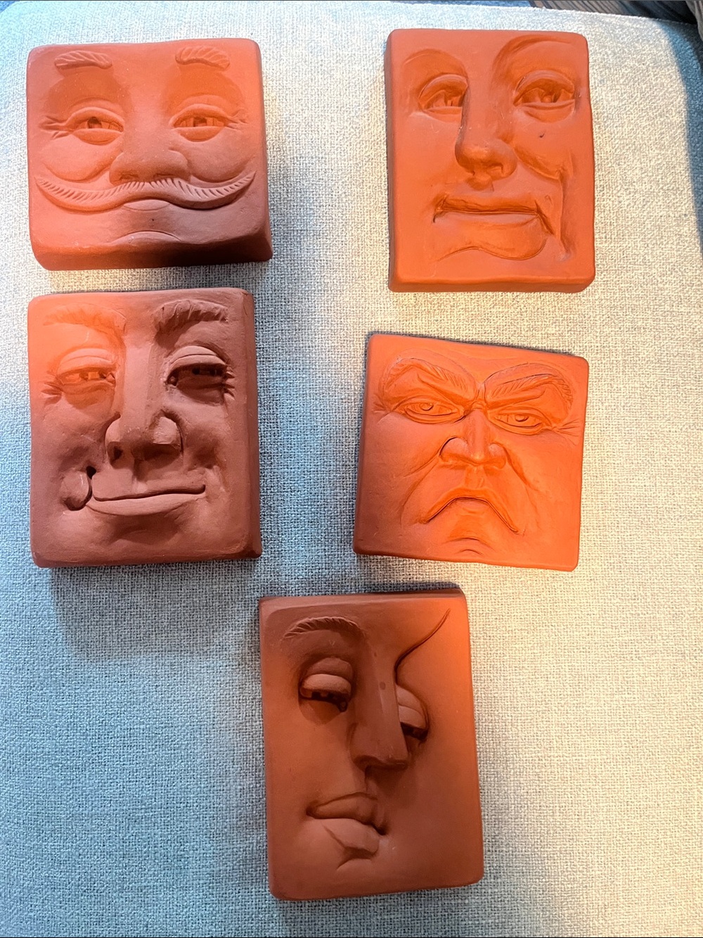 Terra Cotta wall tiles Set of 5